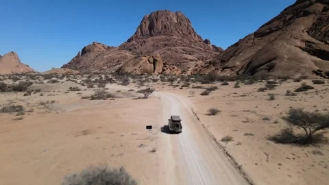 4x4 driving in the Desert Stock Footage 276594123
