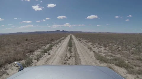 4X4 driving trough steppe 動画素材 41744924