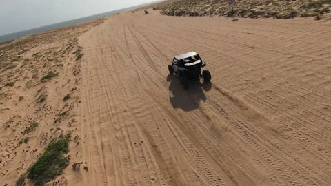 4x4 Off Road, Dirt Buggy, UTV, Doom Buggy, Brazil Sand Dunes 스톡 동영상 196889005