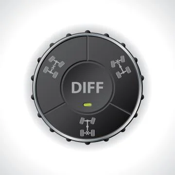 4x4 shifter with differential locks Stock Illustration