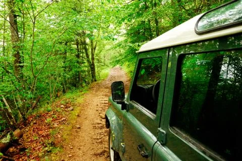 4x4 suv offroading Stock Photos