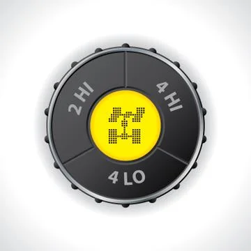 4x4 switch with differential lock Stock Illustration