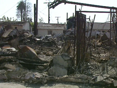 5-1-1992 LA Riots 141 Florence and Normandy Stock Footage 78241279