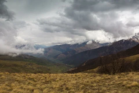 5-1-4k. Formation of the rain clouds to pass Arhonskom. Stock Footage 50159250