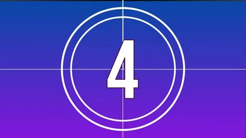 5 to 1 countdown animation. Stockbeeldmateriaal 299837224