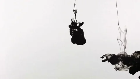 5 in 1 Ink Drops In Water. Ink Bleeds. Ink drops. Vídeo Stock 79809995