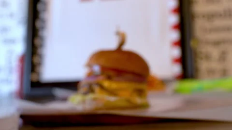 5-4 burger4 Stock Footage 130688427