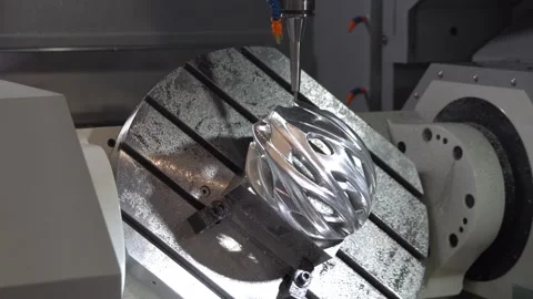 5-Axes machining center Stock Footage 90103904