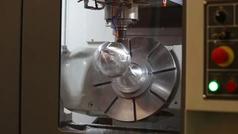 5-Axes machining center Stock Footage 90104404