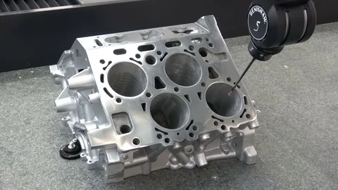 5-axis measurement system, high performance scanning, non-contact inspection and Stock Footage 81002234