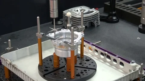 5-axis measurement system, high performance scanning, non-contact inspection and Stock Footage 81002604