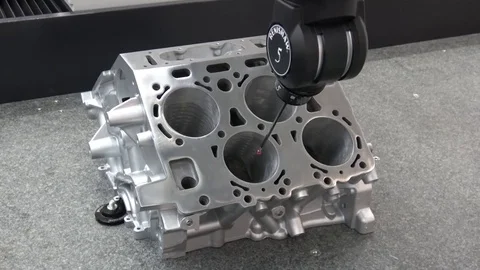 5-axis measurement system, high performance scanning, non-contact inspection and Stock Footage 81011463