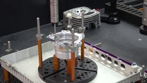 5-axis measurement system, high performance scanning, non-contact inspection and Stock Footage 81011510