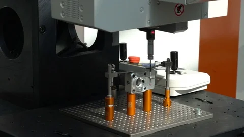5-axis measurement system, high performance scanning, non-contact inspection and Stock Footage 83318287