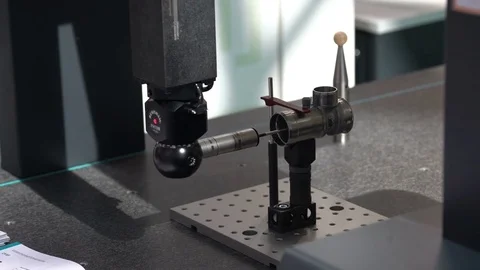 5-axis measurement system, high performance scanning, non-contact inspection and Stock Footage 83318351
