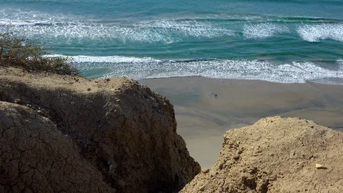 5 Blacks Beach from Above Stock Footage 87636202