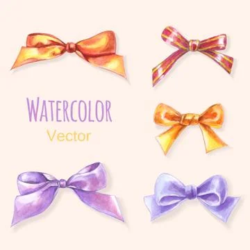 5 bows Stock Illustration
