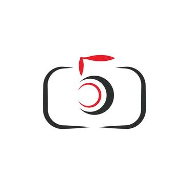 5 camera photograph icon vector illustration concept design Stockillustratie