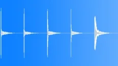5 clicks - short with heavy reverb Sound Effect