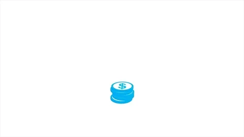 5 Coin Falling Stock Footage 78479356