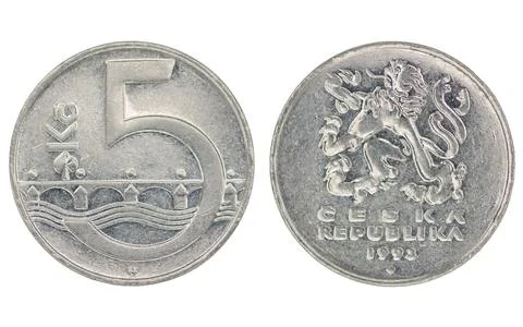 5 cz krone Stock Photos