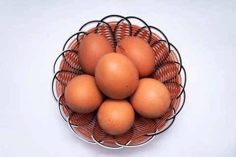 5 Egg in the basket Stock Photos