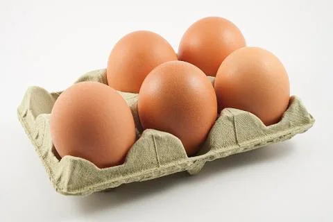 5 eggs Stock Photos