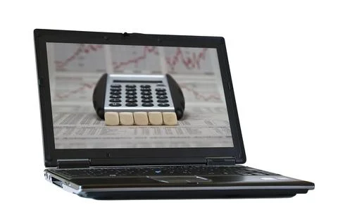 5 empty letter cubes Stock Photos