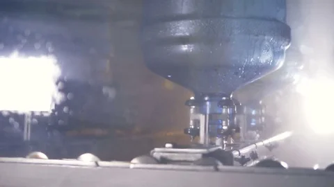 5 gallon bottle washing process. Stock Footage