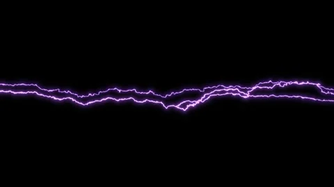 5 Glowing Purple Multi-Branch Lightning Bolt – Loopable Thunderbolt Elements Stock Footage 314072887