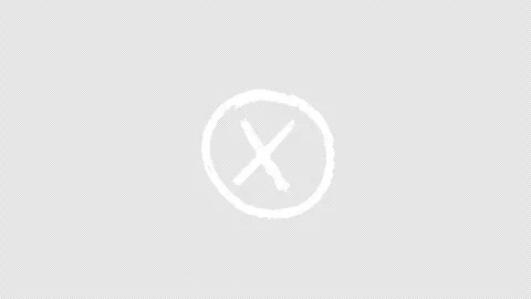5 Hand-Drawn White Cross Brushstroke  Animation with Transparent Background Stock Footage 325206988
