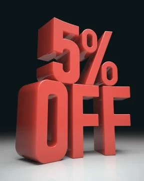 5% Off Stock Illustration