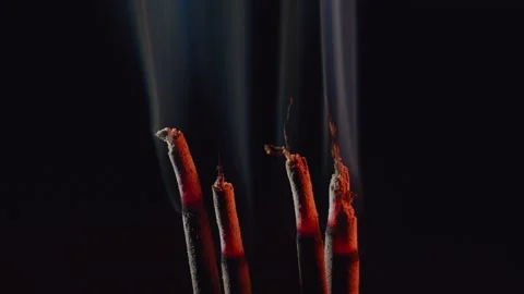 5 incense warm 2 Video stock 314164115