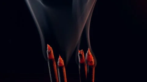 5 incense warm 4 Video stock 314164359
