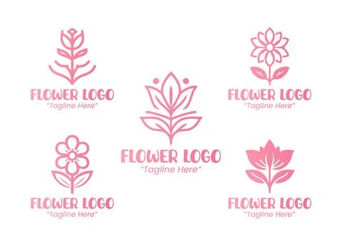 5 Logo Set Modern Elegant Minimalist Design Иллюстрация