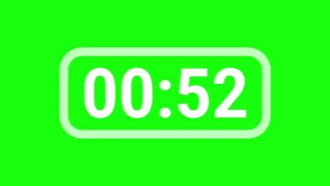 5 Minutes Timer Countdown. From 1 minutes to 0 second Stock-Footage 314275326