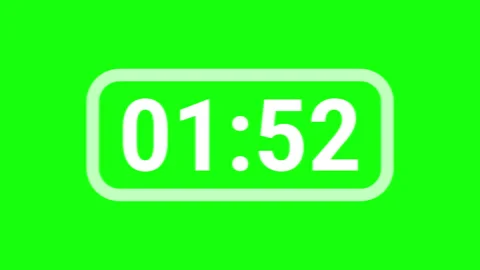 5 Minutes Timer Countdown. From 2 minutes to 1 minutes Stock Footage 314275279