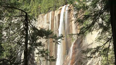 5 MOUNTAIN WATERFALL SLO-MO Stock-Footage 28839709
