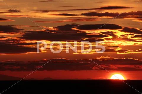 5 Ocean Sunset.jpg Stock Photos