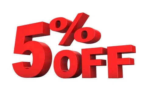 5 Percent Off Stock Illustration