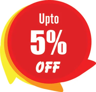Up to 5 Percentage  Off Vector Graphic Stock Illustration