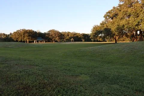 5 PM at the park Stock Photos