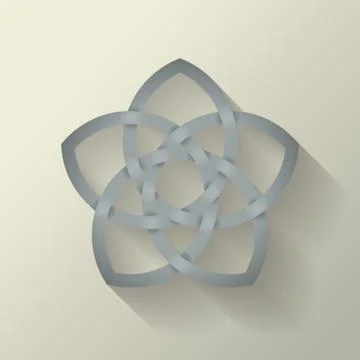 5 Point Celtic Knot Stock Illustration