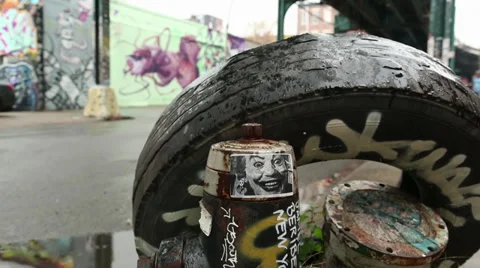 5 Pointz NYC Stock Footage 33964204