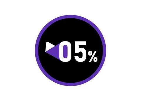 5% Round design vector, 5 percent images イラスト素材