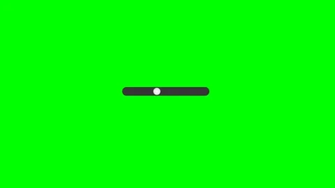 5 Second Black Bar White Slider on Green Background Stock Footage 288825174