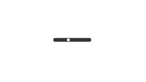 5 Second Black Bar White Slider on White Background Stock Footage 288825192
