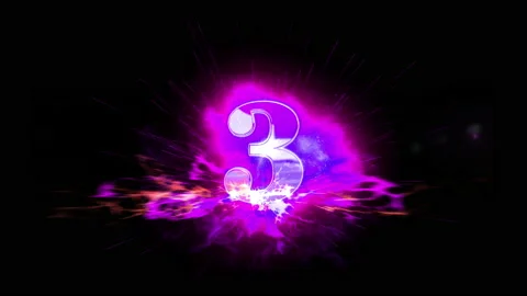 5 second count down opening intro animation Stock Footage 150135068