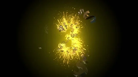 5 second Count down opening intro animation Stock Footage 171304767