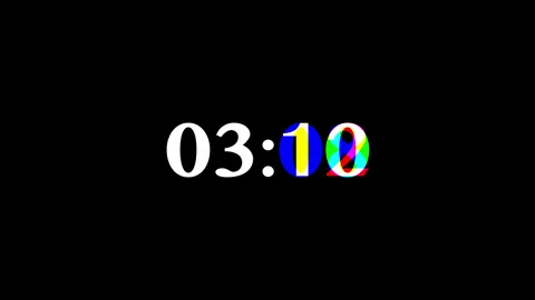 5 second Countdown glitch 2 Stock Footage 311762750